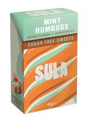 Sula Sula Mint Humbugs Sweets Sugar Free 42g