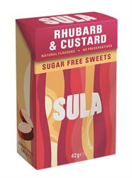 Sula Sula Rhubarb & Custard Sweets Sugar Free 42g