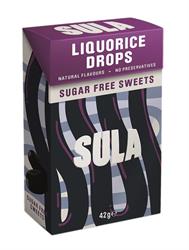 Sula Sula Liquorice Sweets Sugar Free 42g