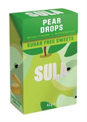 Sula Sula Pear Drops Sweets Sugar Free 42g