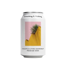 Something & Nothing Pineapple & Pink Grapefruit Premium Soda 330ml