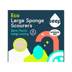 Seep Large Eco Sponge Scourer - 4 pack