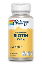 Solaray Biotin 5000ug 60 Vcaps