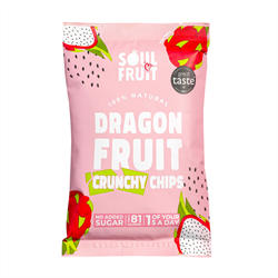 Soul Fruit Freeze Dried Dragon Fruit Crisps 20g