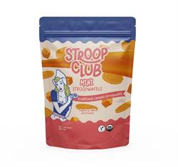 Stroop Club Organic and 100% Plant Based Traditional Caramel Stroopwafel Mini's Pouch 150g