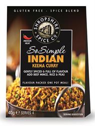Shropshire Spice Shropshire Spice So Simple Gluten Free Indian Keema Curry 40g
