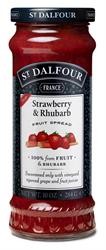 St Dalfour Strawberry & Rhubarb Fruit Spread 284g