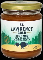 St Lawrence Gold St Lawrence Gold New Zealand Manuka Honey 300+MGO 340g