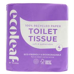 Suma Ecoleaf Toilet Tissue 4 Pack