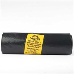 Suma Refuse sacks made with minimum 50% post-consumer recycled plastic