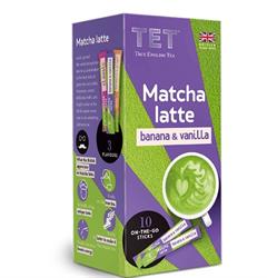 True English Tea ??? MATCHA LATTE BANANA & VANILLA 10x10g in sticks