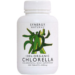 Synergy Natural Organic Chlorella 200 Tablets