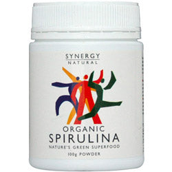 Synergy Natural Spirulina Powder Organic 100g