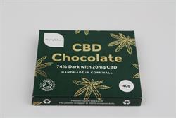 Themptation Organic Dark Chocolate 20mg CBD Oil 40g