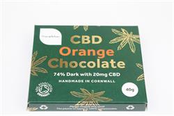 Themptation Organic CBD Chocolate Orange Bar 20mg CBD Oil 40g