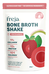 Freja Freja Bone Broth Shake 300g - Strawberry