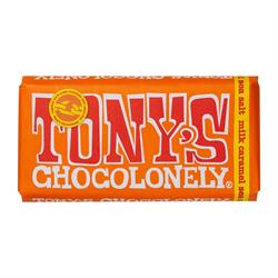 Tonys Chocolonely Milk Chocolate Caramel Sea Salt 180g