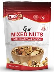 Tropgo Foods Tropgo Raw Mixed Nuts 170g Bag