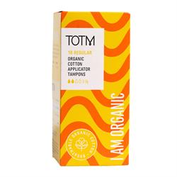 TOTM TOTM Organic Tampons - App Regular 16 Per Box Case of 10