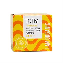 TOTM TOTM Organic Tampons - Non-App Regular 18 Per Box Case of 24