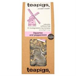 Teapigs Liquorice & Mint 15 tea temples