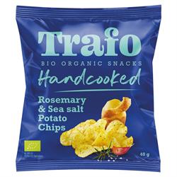 Trafo Organic Handcooked Rosemary & Himalaya Salt Crisps 40g