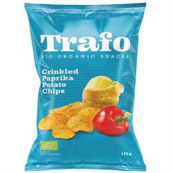 Trafo Organic Crinkle Cut Paprika Crisps 125g