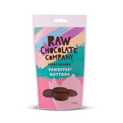 The Raw Chocolate Company Vegan Organic Vanoffee Chocolate Buttons 150g