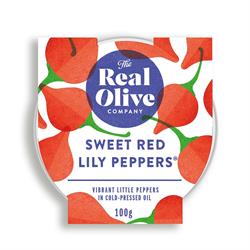 The Real Olive Company Sweet Red Lily Peppers 100g