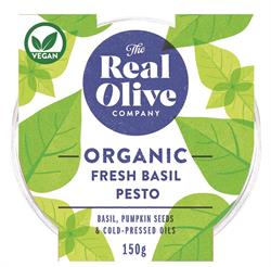 The Real Olive Company Organic Fresh Basil Pesto 150g