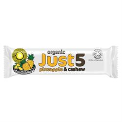 Tropical Wholefoods Vegan Organic Pineapple & Cashew Bar 40g