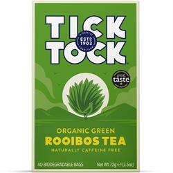 Tick Tock Tick Tock Organic Green Rooibos 40 tea bags