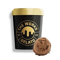 The Works Gelato Chocolate Gelato 125ml Grab & Go Pots
