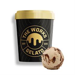 The Works Gelato Chocolate Hazelnut Gelato 125ml Grab & Go Pots