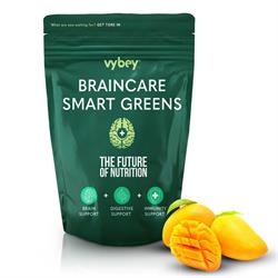 Vybey Plant Based Braincare Smart Greens Mango Flavour. 360g