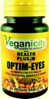 Veganicity Optim-Eyes 30 Vtabs containing Lutein Zeaxanthin Bilberry and