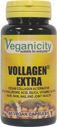 Veganicity Vollagen Extra 60 Vcaps of hair skin nails and joint formula.