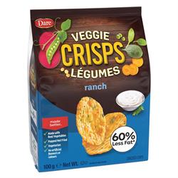 Veggie Crisps Veggie Crisps - Zesty Ranch. Vegetarian. Plant based. 100g