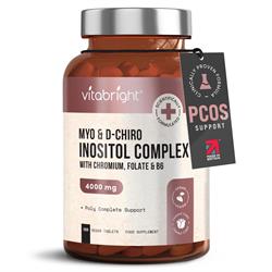 Vitabright Myo Inositol & D Chiro Inositol for PCOS 120 tablets