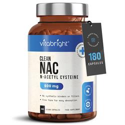 Vitabright NAC (N Acetyl Cysteine) - 180 Capsules