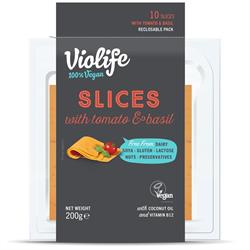 Violife Violife Tomato & Basil Flavour Slices 200g (10 slices)