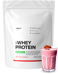 Vilgain Vilgain Grass-Fed Whey Protein Strawberry Milkshake 1000g