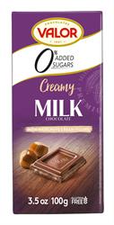 Valor Sugar Free Milk Chocolate With Hazelnut Cream (Gluten Free) 100g