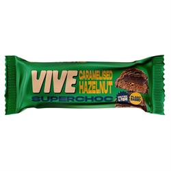 Vive Superchoc Caramelised Hazelnut- Plant Based Chocolate Bar - 40g