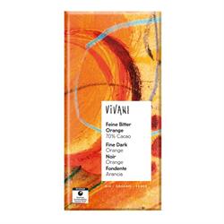 Vivani Dark Orange Chocolate 70% Vegan Organic 80g