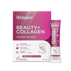 Wassen Beauty+Collagen powder supplement 14 sticks