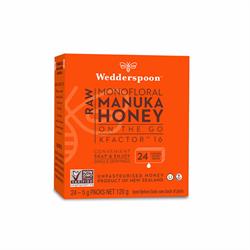 Wedderspoon 100% Raw Manuka Honey on the Go 120g 24 Servings