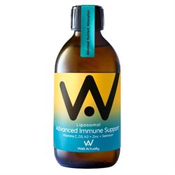 Well Actually Liposomal Adv. Immune Support: C+Zn+Sel+D3+K2 Tropical Zest 250ml