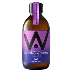 Well Actually Reduced L-Glutathione (500mg) - Liposomal - Blueberry 250ml