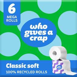 Who Gives A Crap FREE Classic Soft Toilet Tissue 6 Mega Rolls